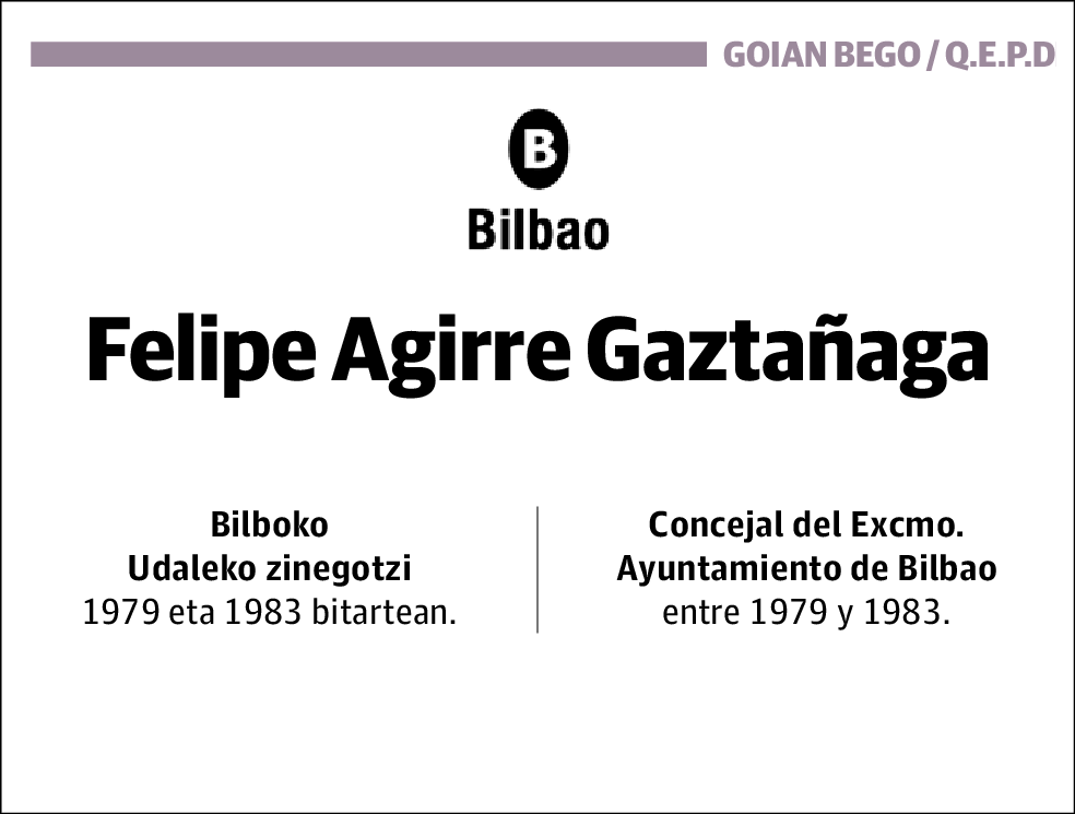 Felipe Agirre Gaztañaga