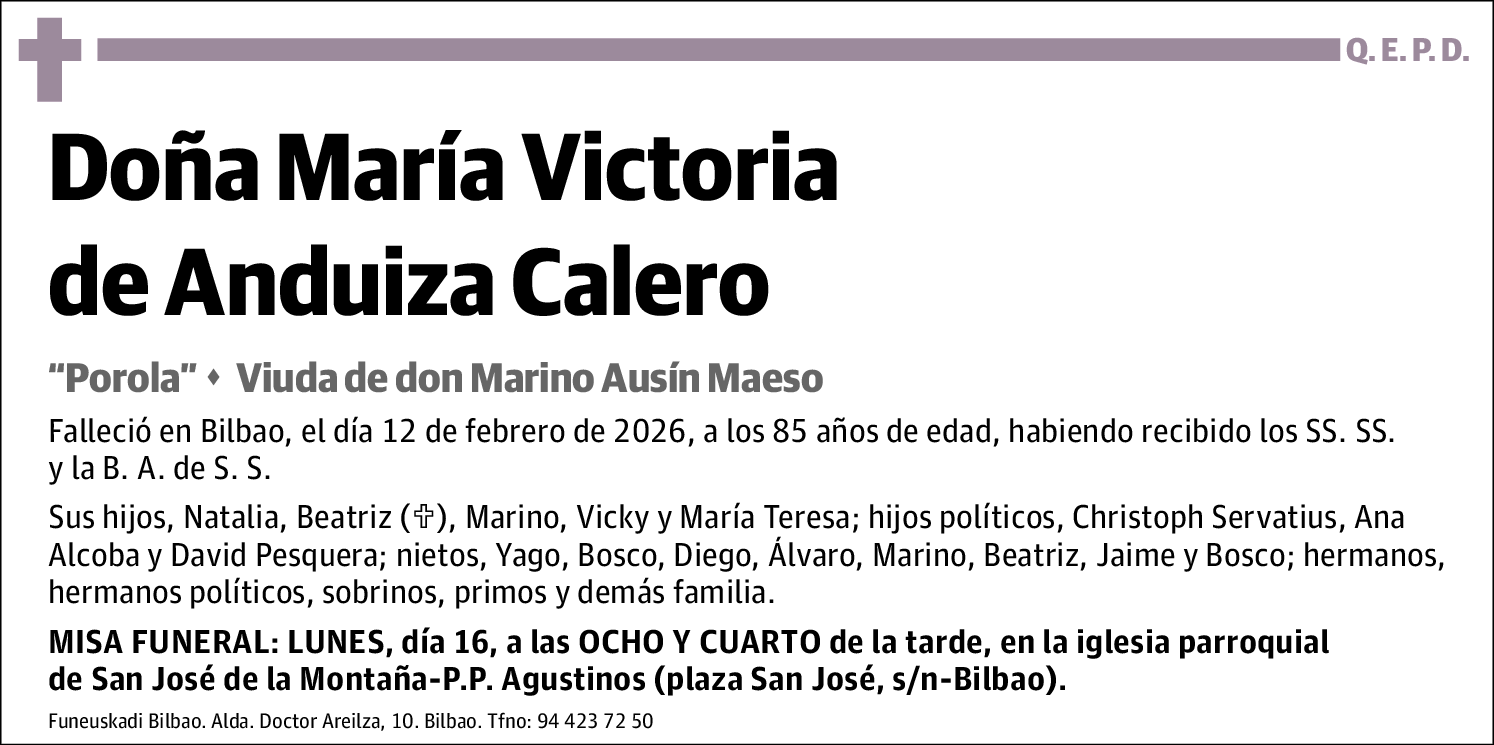 María Victoria de Anduiza Calero