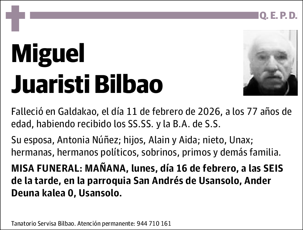 Miguel Juaristi Bilbao