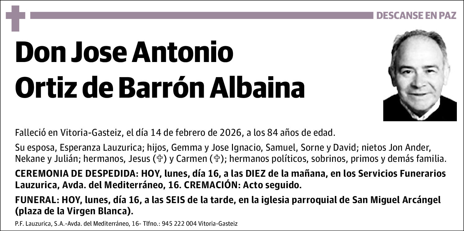 Jose Antonio Ortiz de Barrón Albaina