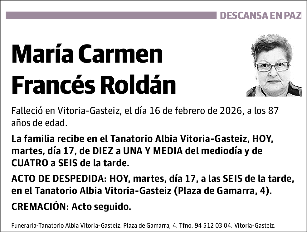 Maria Carmen Francés Roldán