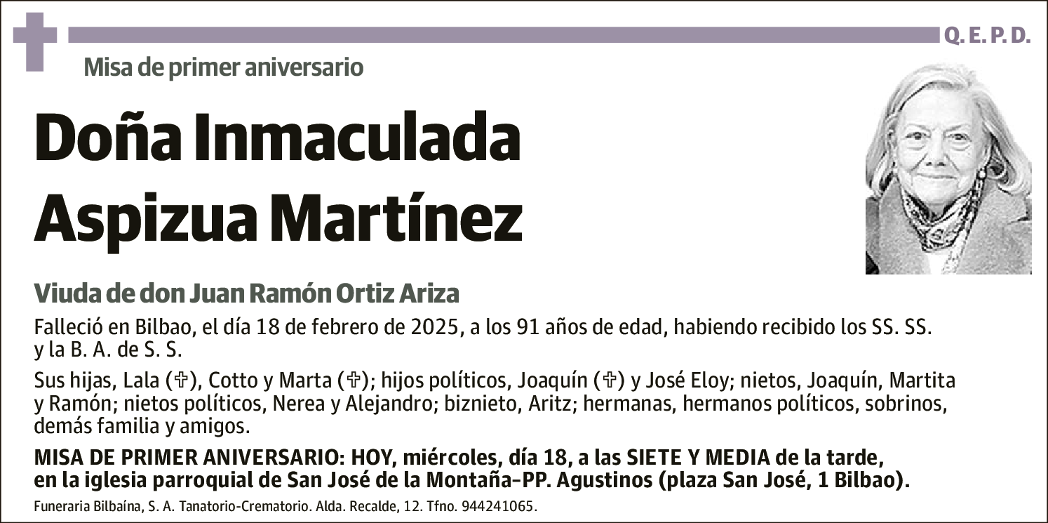 Inmaculada Aspizua Martínez