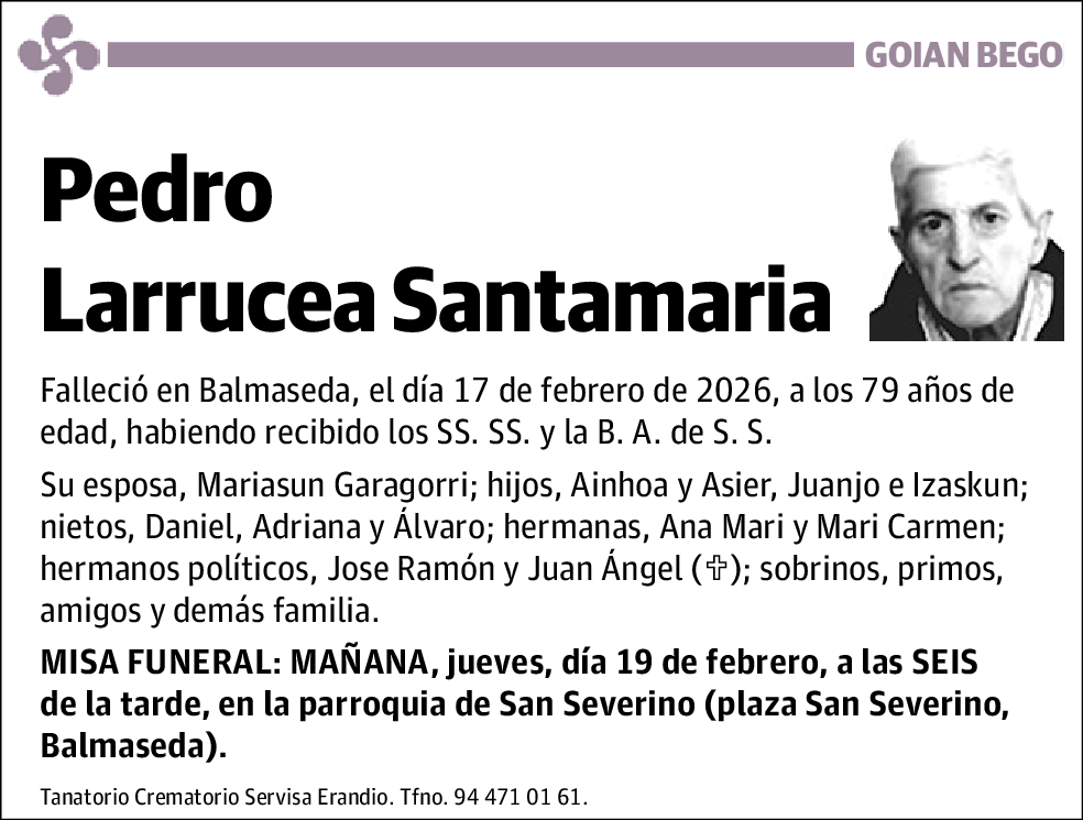 Pedro Larrucea Santamaria