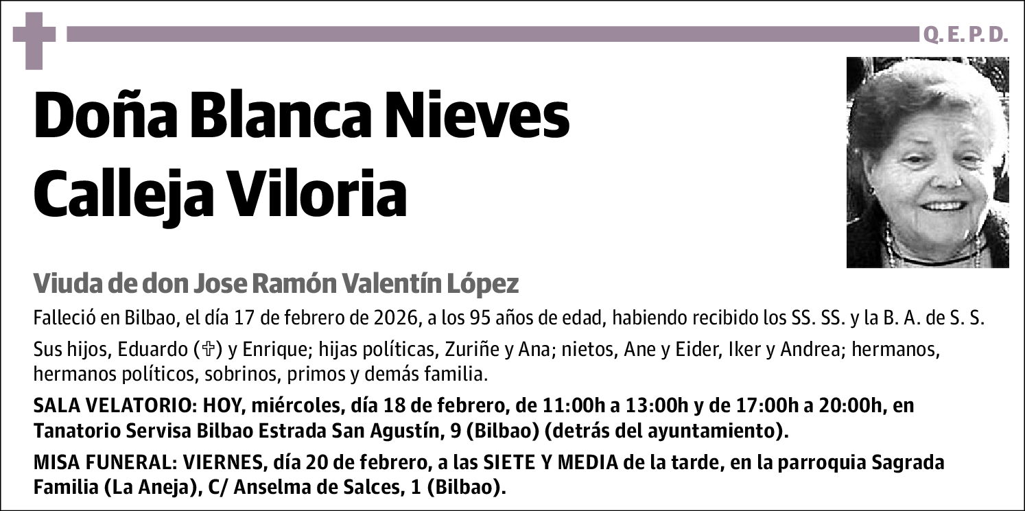 Blanca Nieves Calleja Viloria