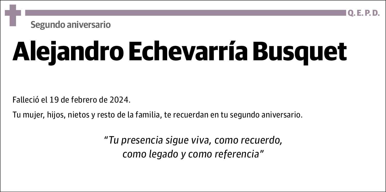 Alejandro Echevarría Busquet