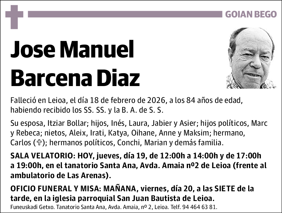 Jose Manuel Barcena Diaz