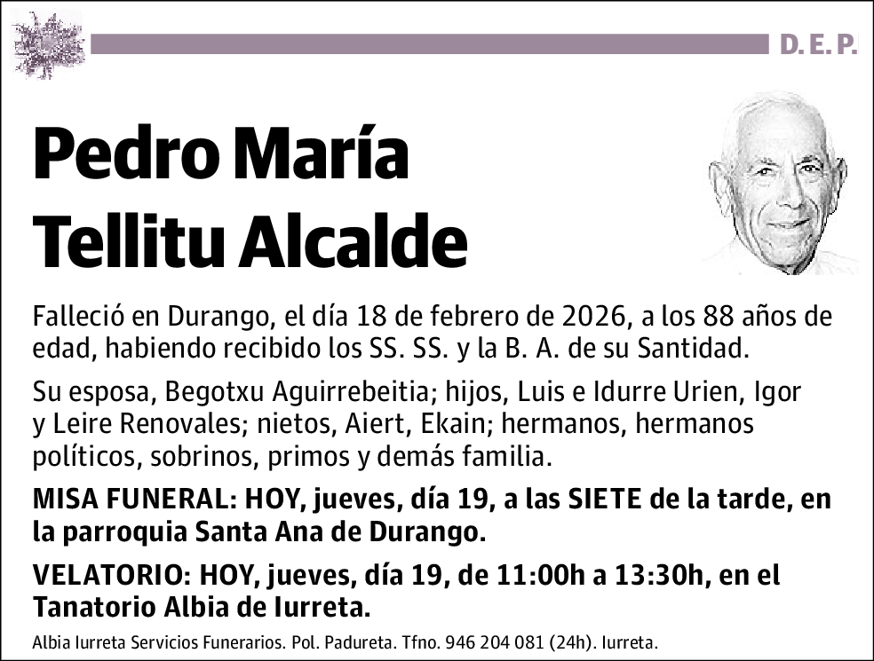 Pedro María Tellitu Alcalde