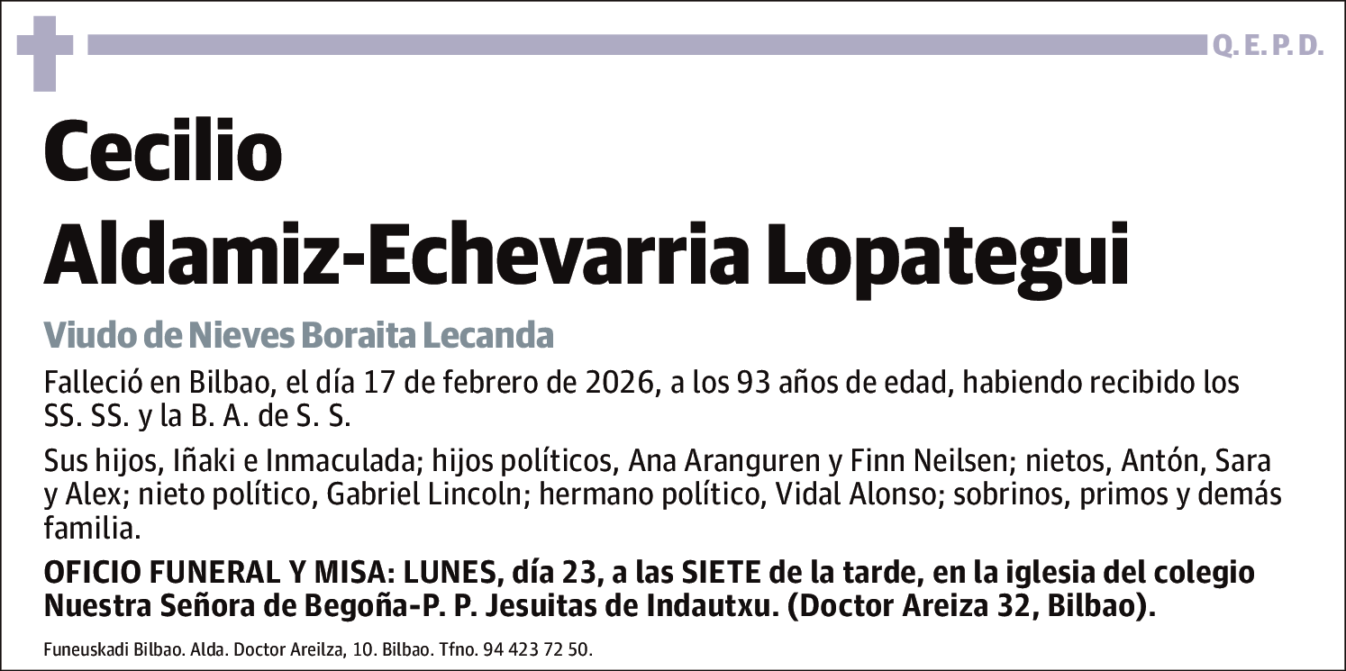 Cecilio Aldamiz-Echevarria Lopategui