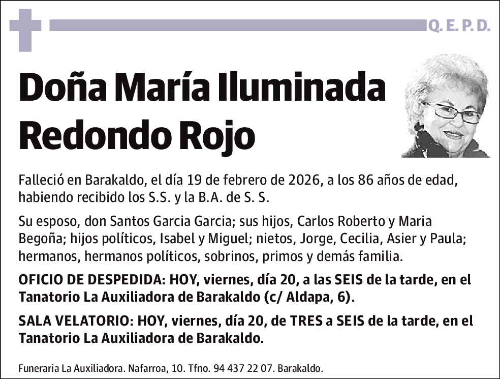 Maria Iluminada Redondo Rojo