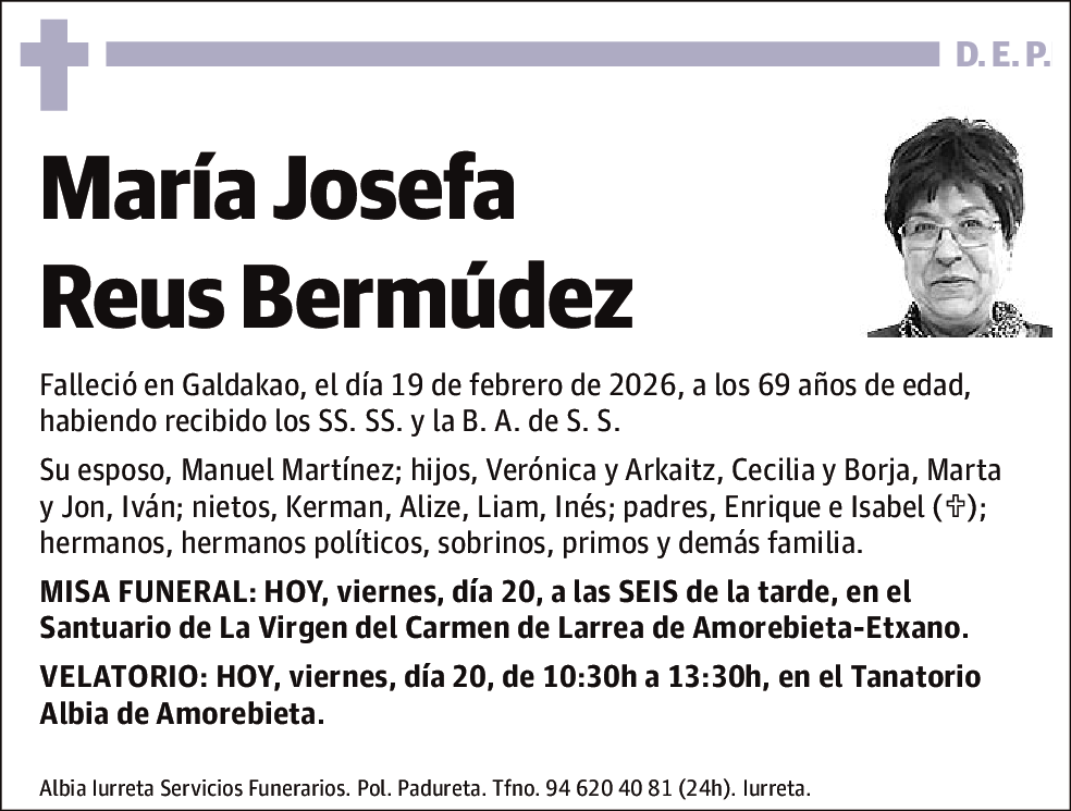 Maria Josefa Reus Bermúdez