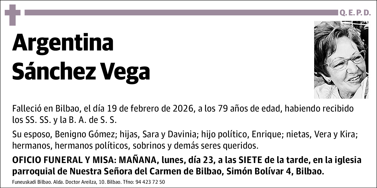 Argentina Sánchez Vega