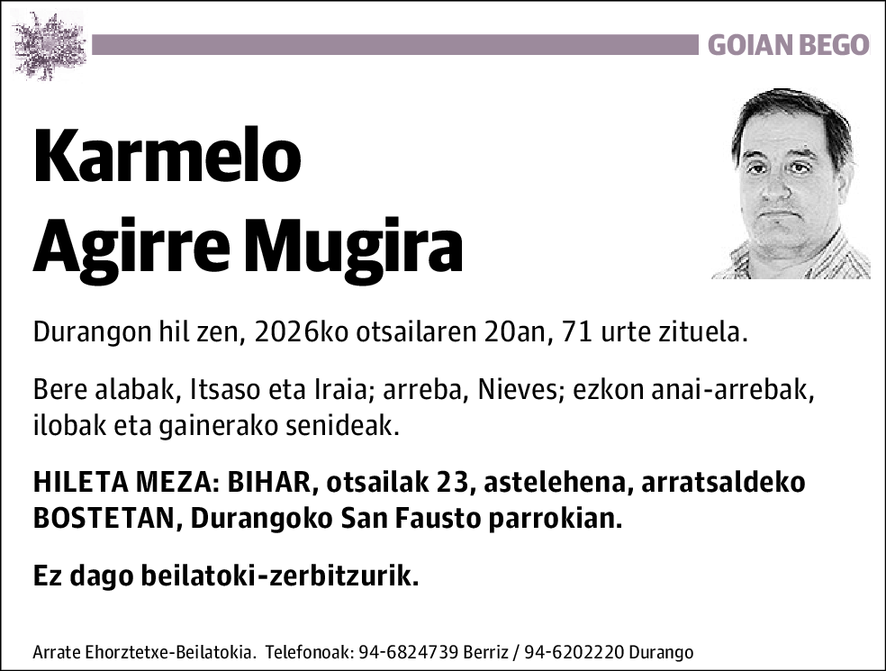 Karmelo Agirre Mugira