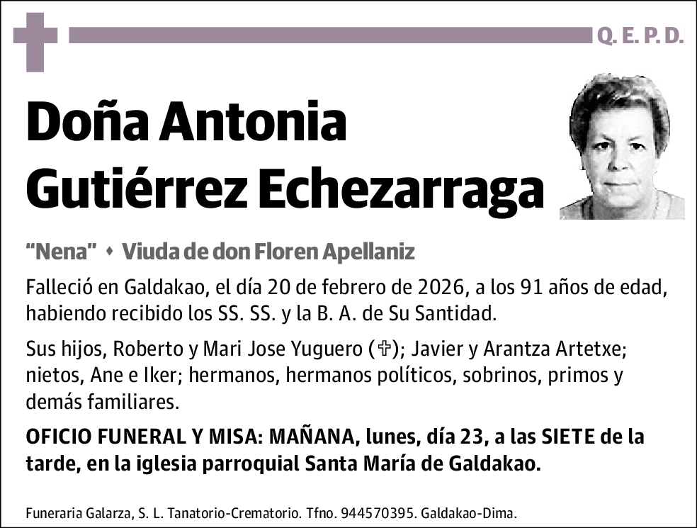 Antonia Gutiérrez Echezarraga