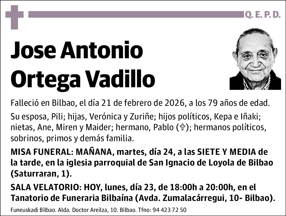 Jose Antonio Ortega Vadillo