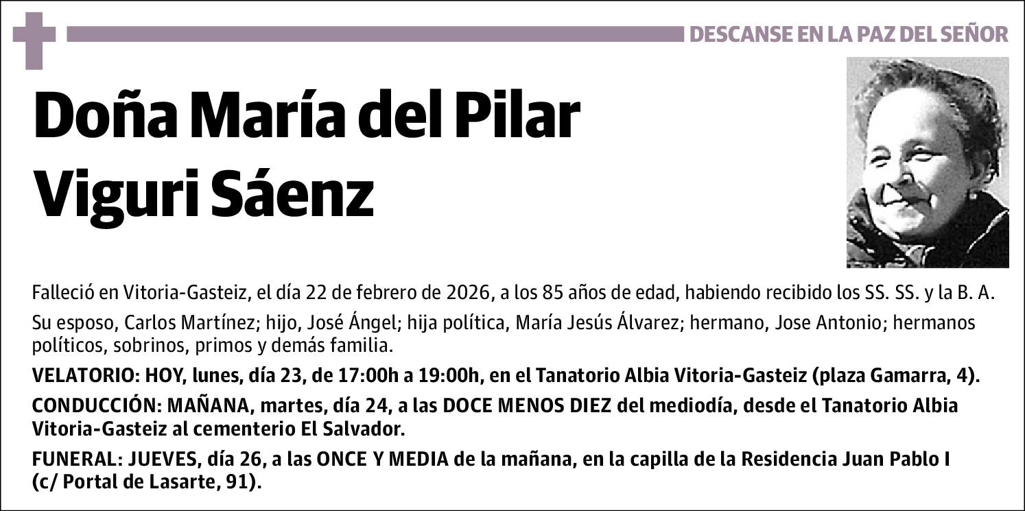 María Del Pilar Viguri Sáenz