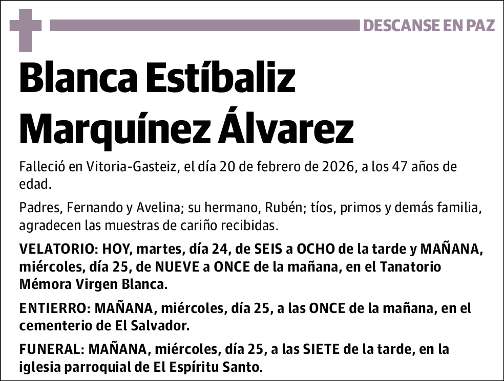 Blanca Estíbaliz Marquínez Álvarez