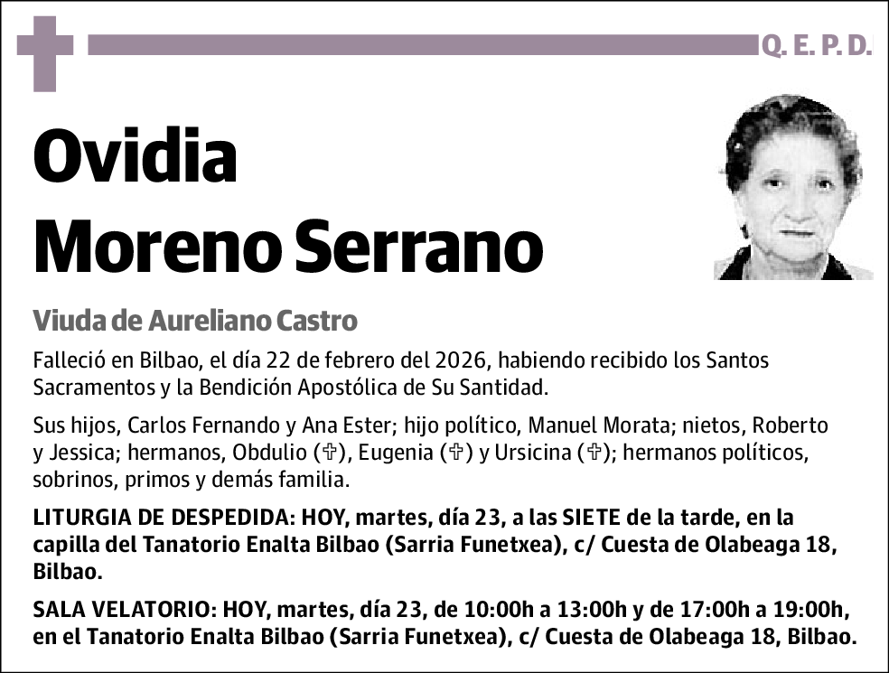 Ovidia Moreno Serrano