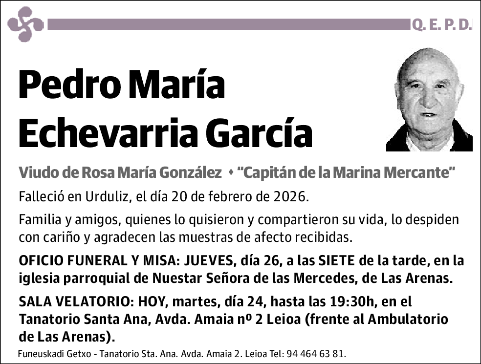 Pedro María Echevarria García