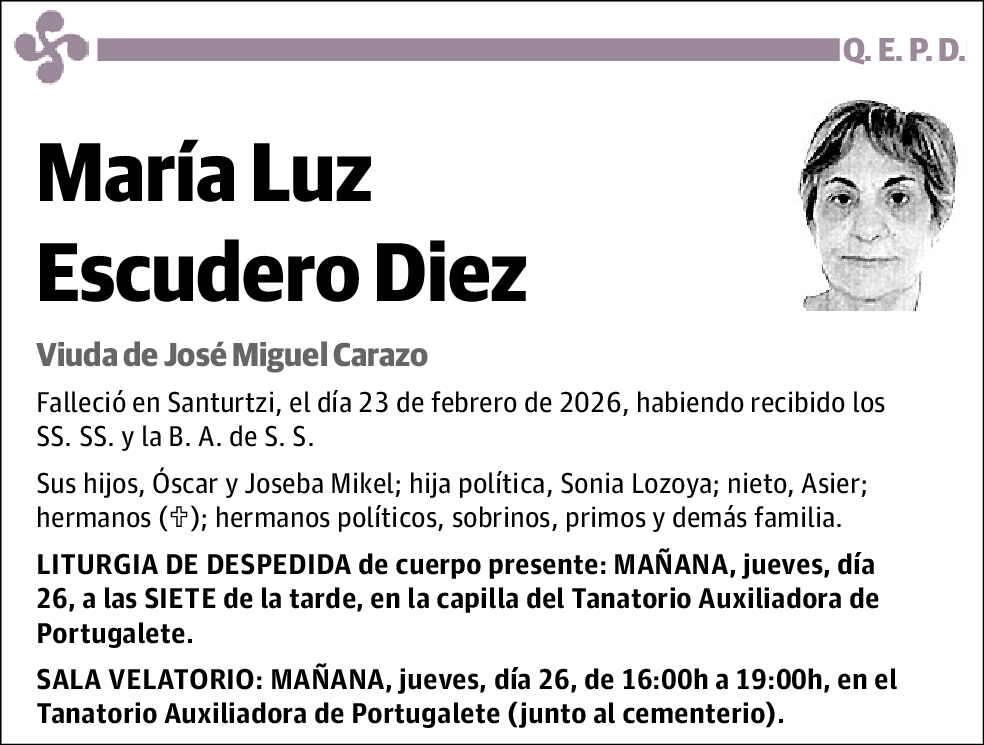 María Luz Escudero Diez