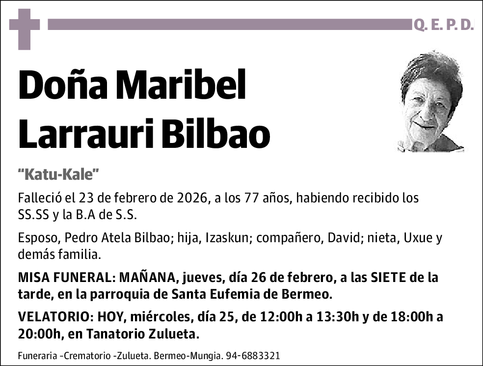 Maribel Larrauri Bilbao