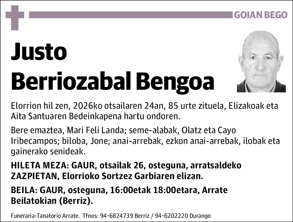 Justo Berriozabal Bengoa