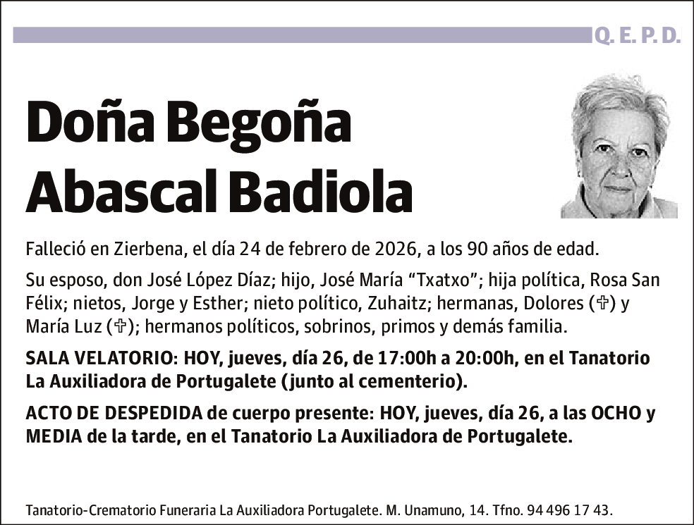 Begoña Abascal Badiola