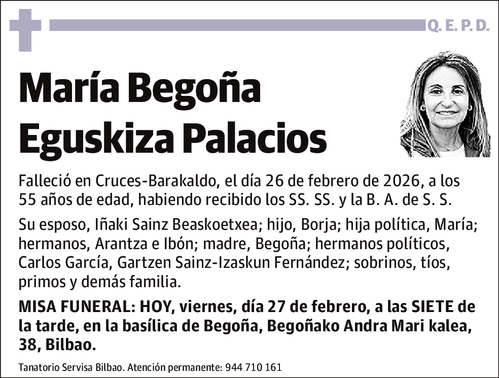 María Begoña Eguskiza Palacios