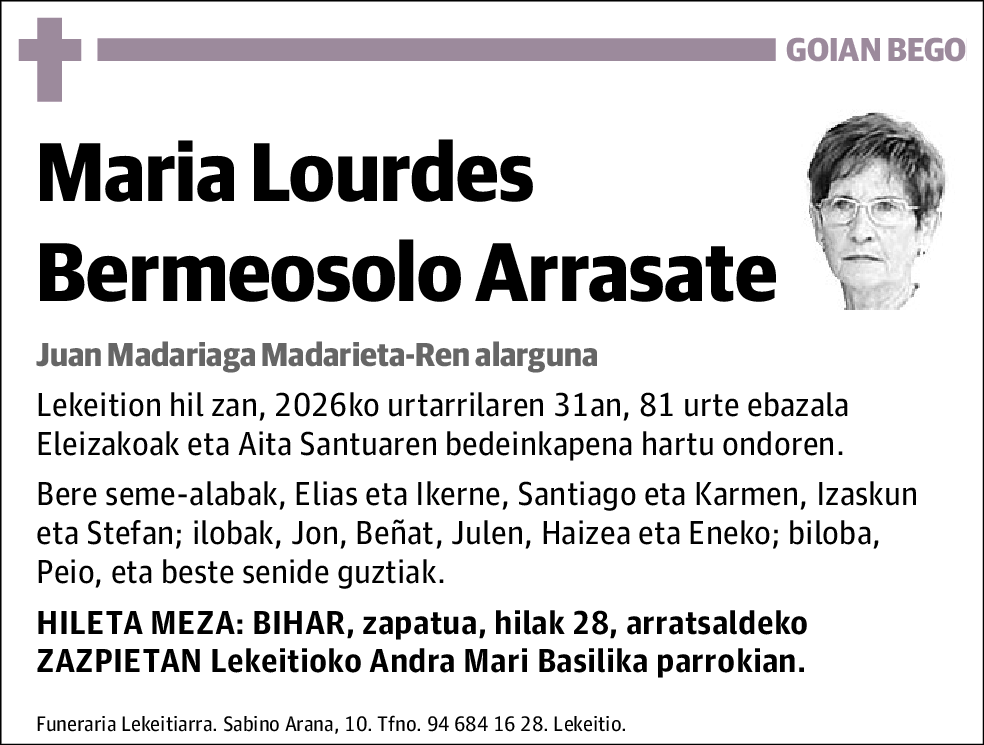 María Lourdes Bermeosolo Arrasate
