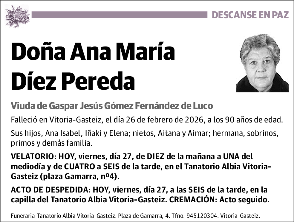 Ana Maria Diez Pereda