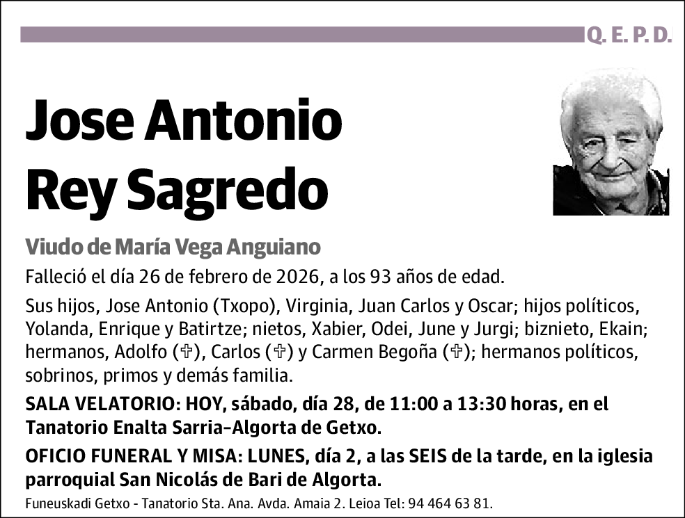 Jose Antonio Rey Sagredo