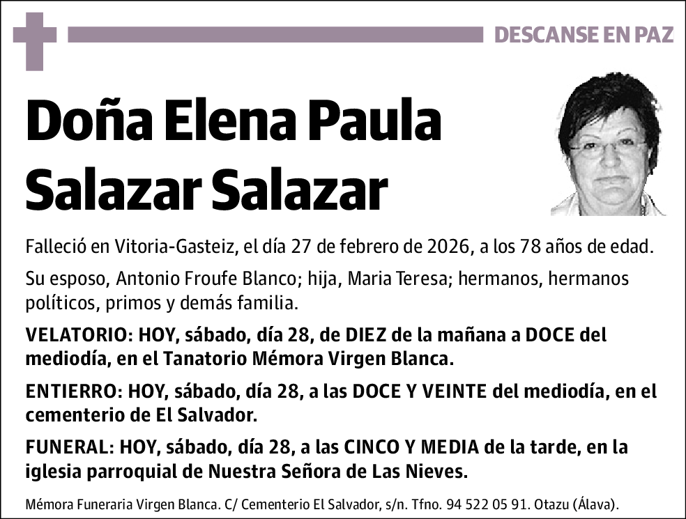 Elena Paula Salazar Salazar