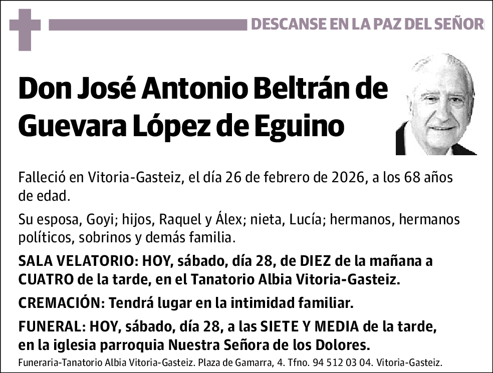 Jose Antonio Beltrán de Guevara López de Eguino