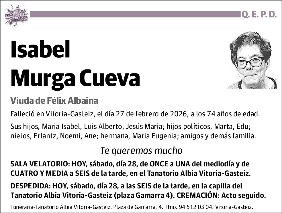 Isabel Murga Cueva