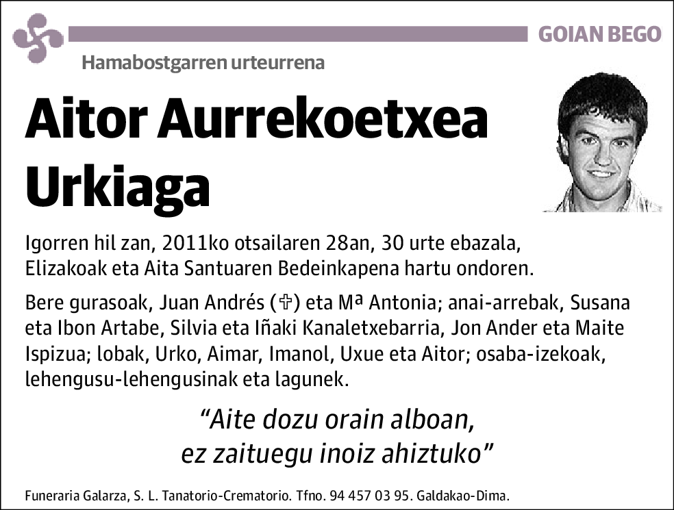 Aitor Aurrekoetxea Urkiaga