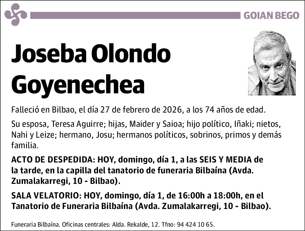 Joseba Olondo Goyenechea