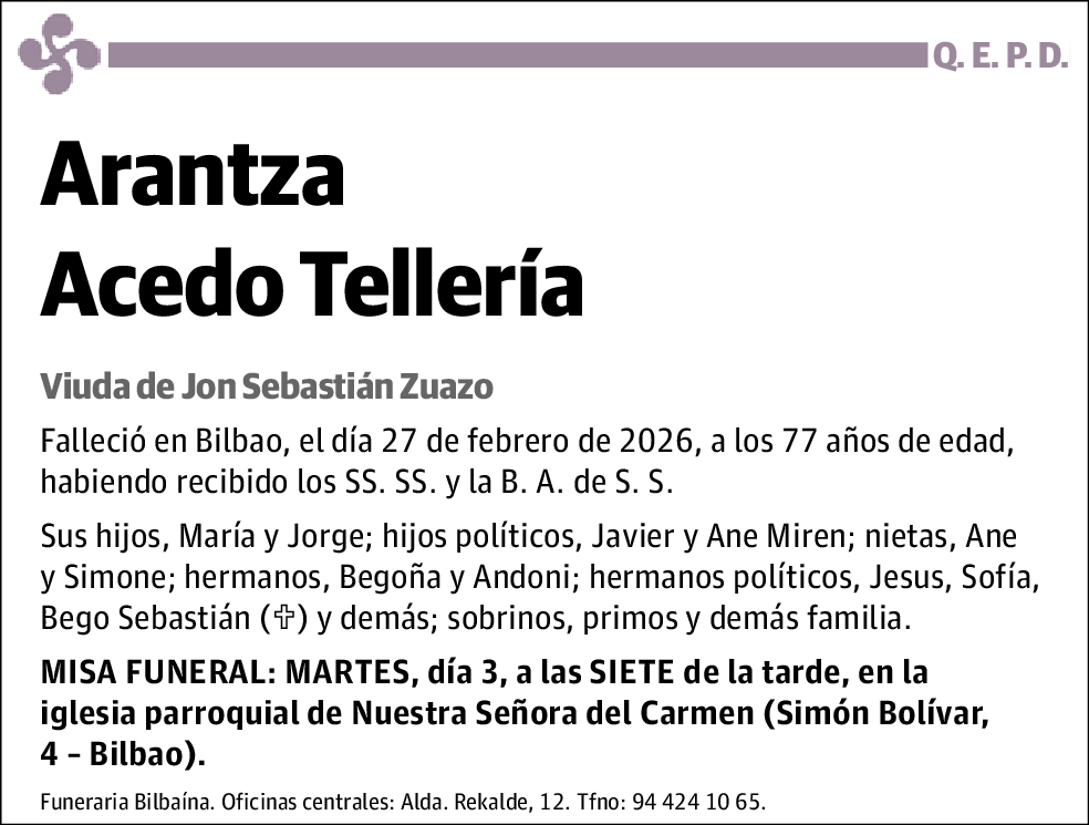 Arantza Acedo Tellería