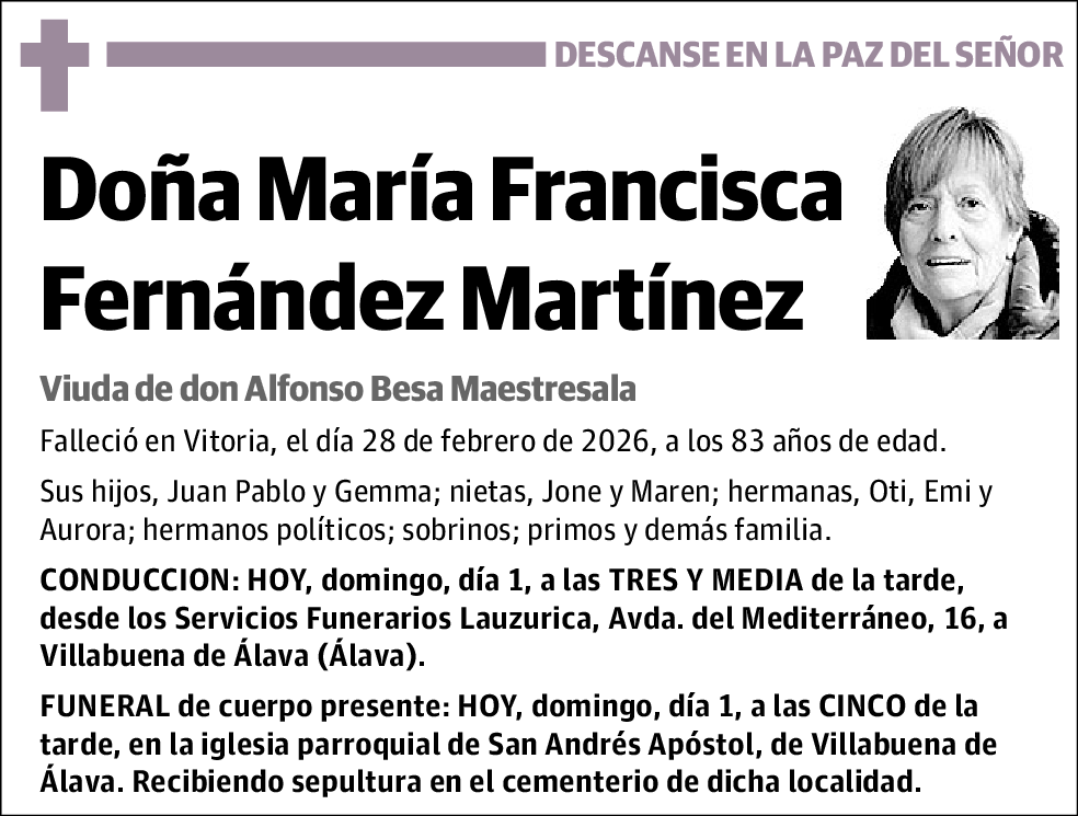 María Francisca Fernández Martínez
