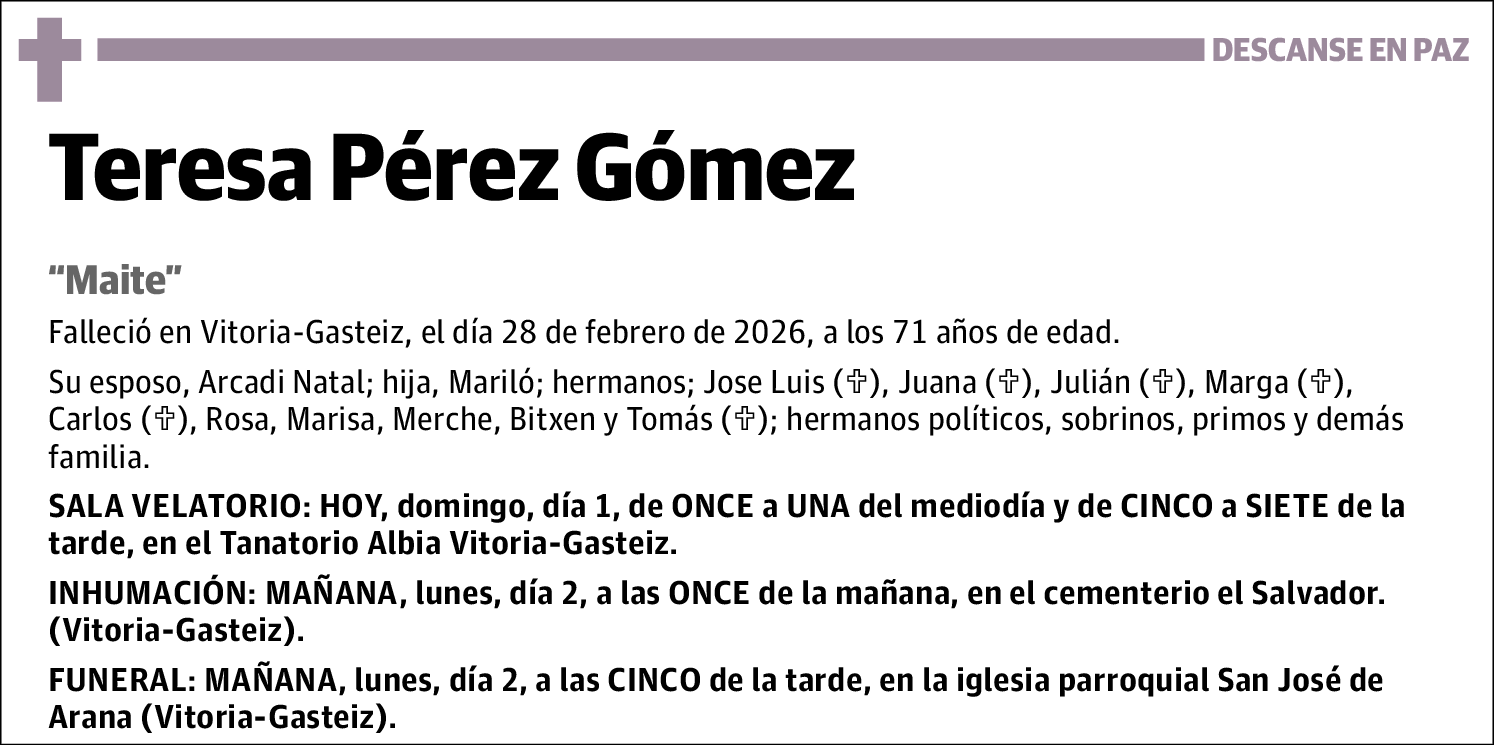 Teresa Pérez Gómez