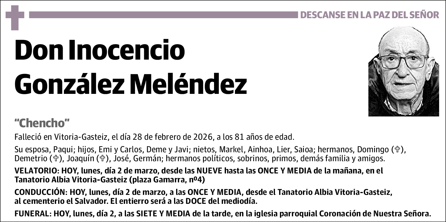 Inocencio González Meléndez
