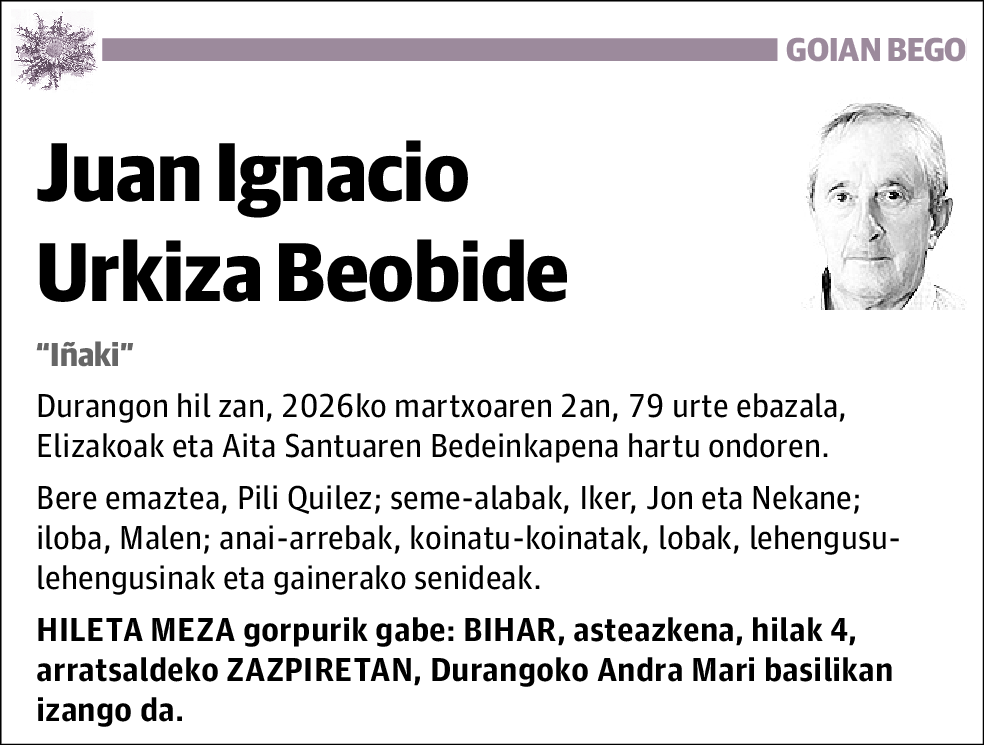 Juan Ignacio Urkiza Beobide