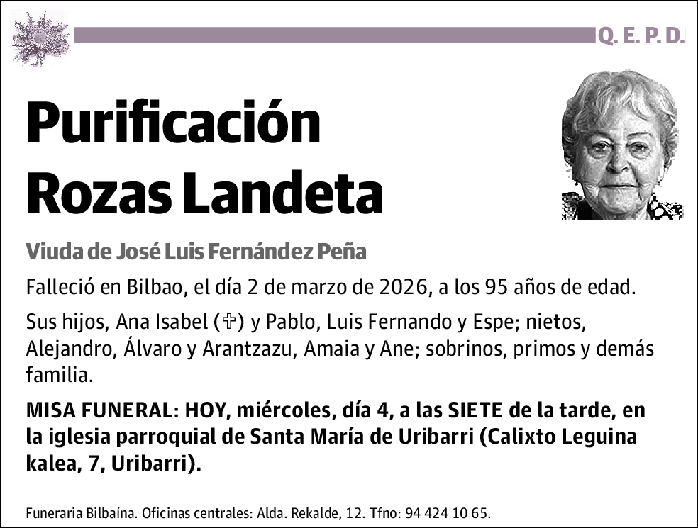Purificación Rozas Landeta