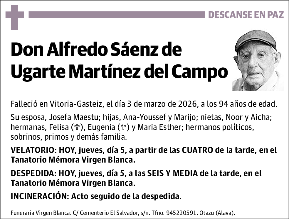 Alfredo Sáenz de Ugarte Martínez del Campo