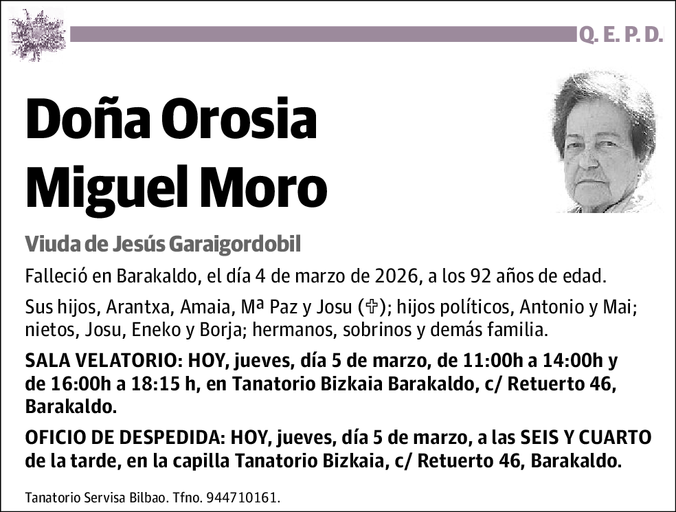 Orosia Miguel Moro