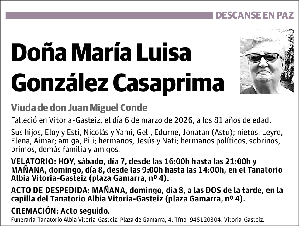 María Luisa González Casaprima