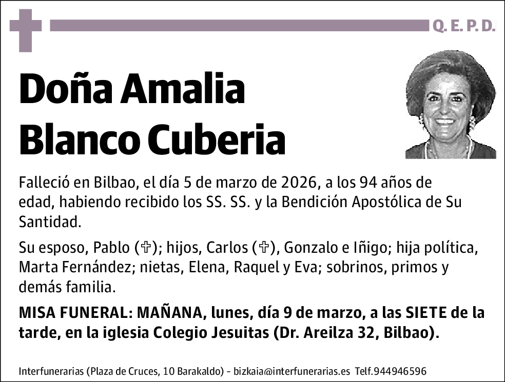 Amalia Blanco Cuberia