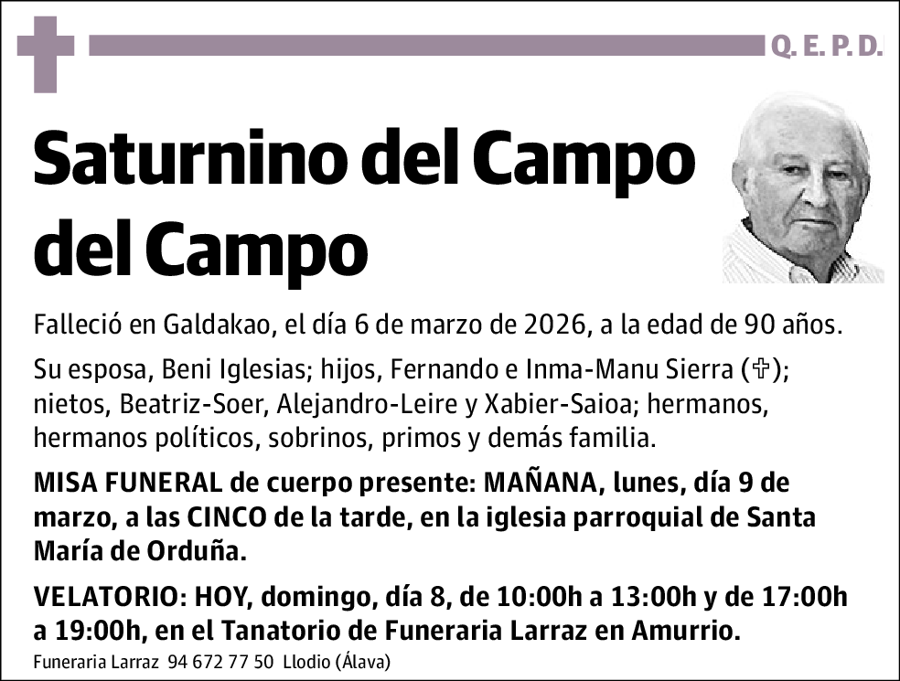 Saturnino del Campo del Campo