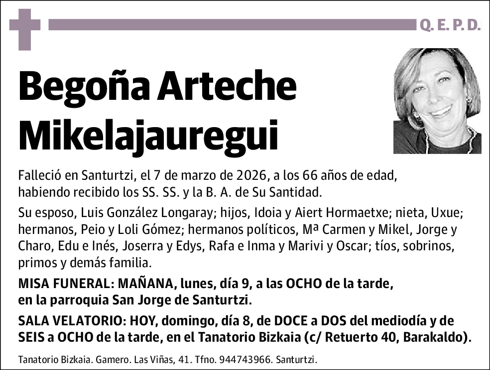 Begoña Arteche Mikelajauregui