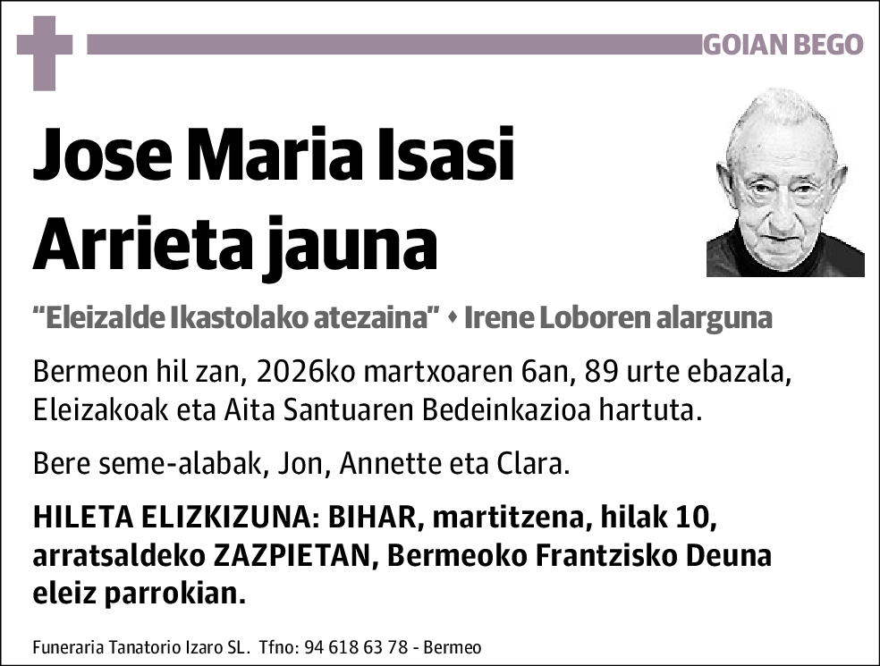Jose Maria Isasi Arrieta