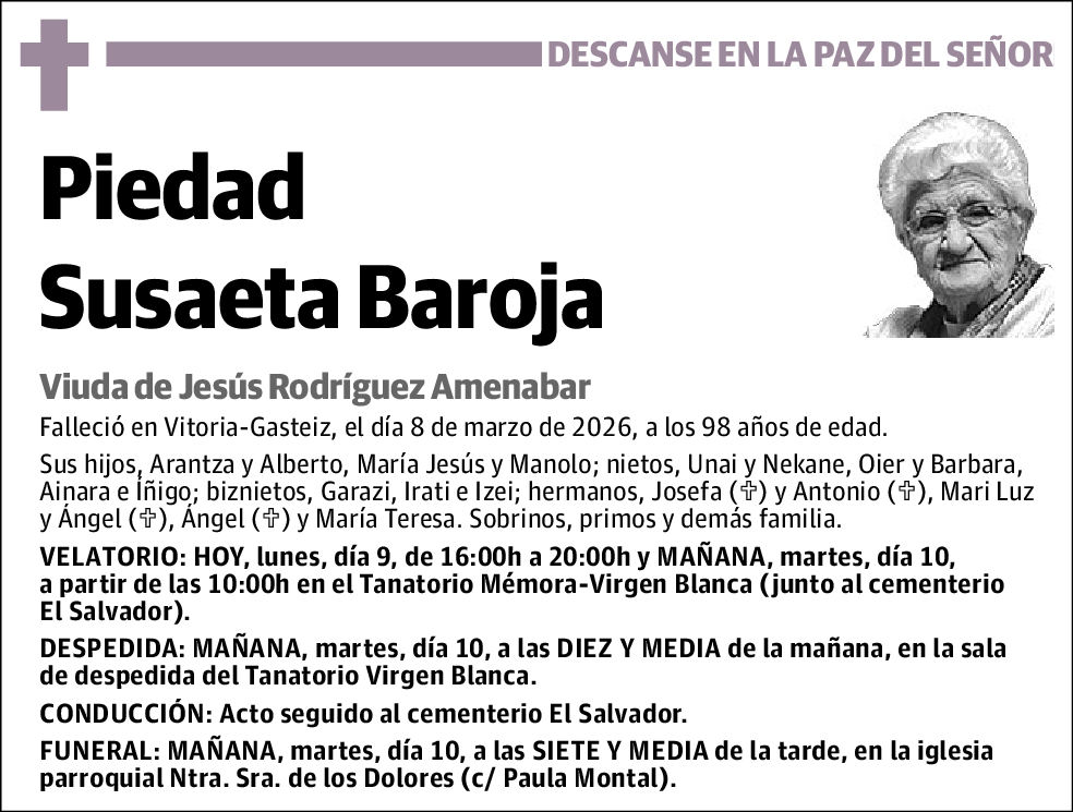 Piedad Susaeta Baroja