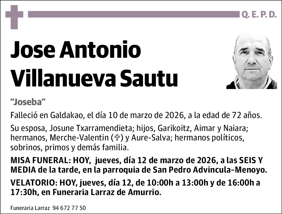 Jose Antonio Villanueva Sautu